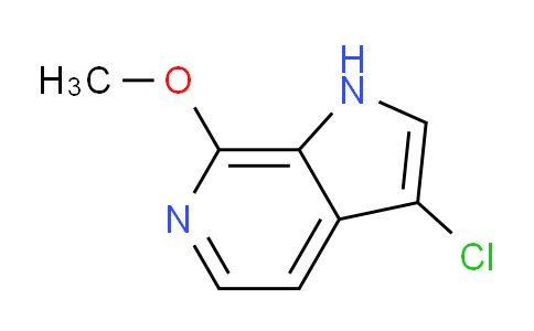 CAS No. 1190316-83-6, 3-Chloro-7-methoxy-1H-pyrrolo[2,3-c]pyridine