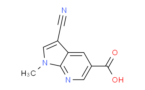CAS No. 1370587-26-0, 3-Cyano-1-methyl-1H-pyrrolo[2,3-b]pyridine-5-carboxylic acid