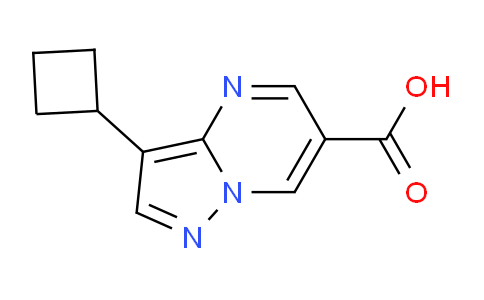 CAS No. 1779132-88-5, 3-Cyclobutylpyrazolo[1,5-a]pyrimidine-6-carboxylic acid