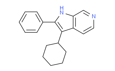 CAS No. 1049768-43-5, 3-Cyclohexyl-2-phenyl-1H-pyrrolo[2,3-c]pyridine