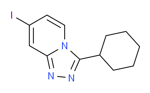 CAS No. 1057393-73-3, 3-Cyclohexyl-7-iodo-[1,2,4]triazolo[4,3-a]pyridine
