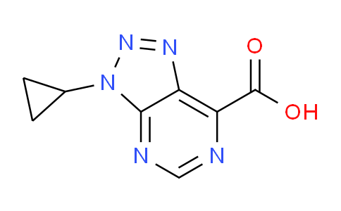 CAS No. 1095826-32-6, 3-Cyclopropyl-3H-[1,2,3]triazolo[4,5-d]pyrimidine-7-carboxylic acid