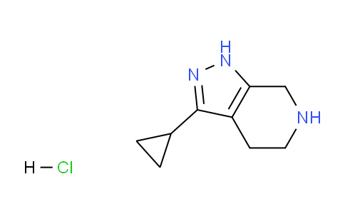 CAS No. 733757-90-9, 3-Cyclopropyl-4,5,6,7-tetrahydro-1H-pyrazolo[3,4-c]pyridine hydrochloride