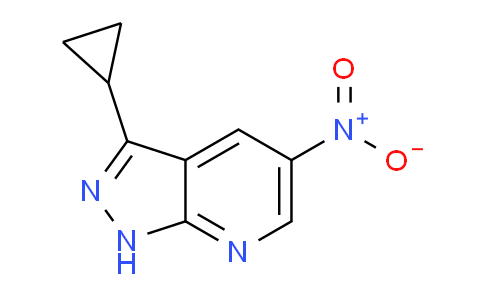 CAS No. 1186608-74-1, 3-Cyclopropyl-5-nitro-1H-pyrazolo[3,4-b]pyridine