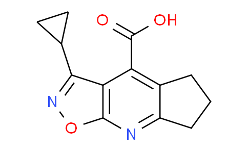 CAS No. 1263214-15-8, 3-Cyclopropyl-6,7-dihydro-5H-cyclopenta[b]isoxazolo[4,5-e]pyridine-4-carboxylic acid