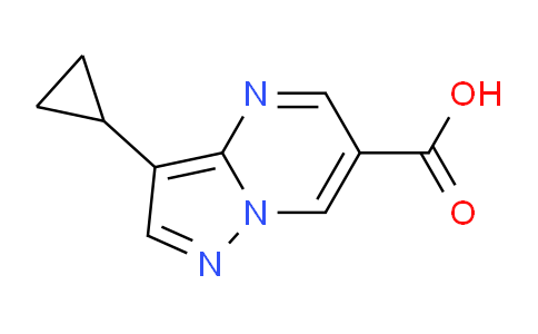 CAS No. 1779124-35-4, 3-Cyclopropylpyrazolo[1,5-a]pyrimidine-6-carboxylic acid