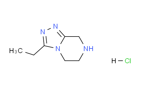 CAS No. 486460-18-8, 3-Ethyl-5,6,7,8-tetrahydro-[1,2,4]triazolo[4,3-a]pyrazine hydrochloride
