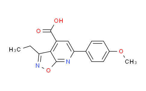 CAS No. 1263211-54-6, 3-Ethyl-6-(4-methoxyphenyl)isoxazolo[5,4-b]pyridine-4-carboxylic acid