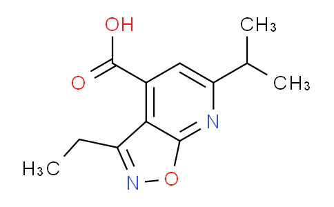CAS No. 1263212-24-3, 3-Ethyl-6-isopropylisoxazolo[5,4-b]pyridine-4-carboxylic acid