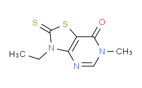 CAS No. 440111-63-7, 3-Ethyl-6-methyl-2-thioxo-2,3-dihydrothiazolo[4,5-d]pyrimidin-7(6H)-one