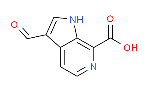 CAS No. 1190309-98-8, 3-Formyl-1H-pyrrolo[2,3-c]pyridine-7-carboxylic acid