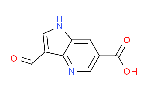 CAS No. 1190316-06-3, 3-Formyl-1H-pyrrolo[3,2-b]pyridine-6-carboxylic acid