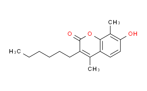 CAS No. 405918-92-5, 3-Hexyl-7-hydroxy-4,8-dimethyl-2H-chromen-2-one