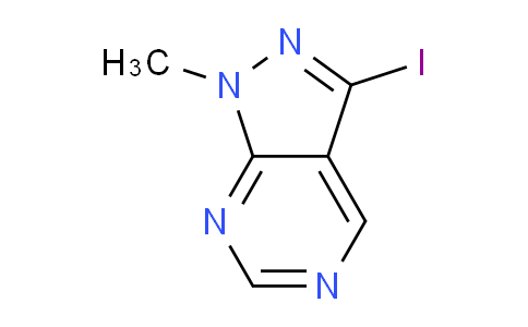 CAS No. 1219636-66-4, 3-Iodo-1-methyl-1H-pyrazolo[3,4-d]pyrimidine