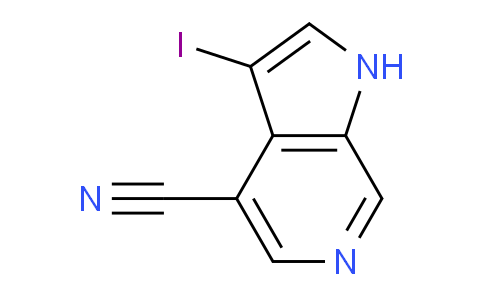 CAS No. 1190310-26-9, 3-Iodo-1H-pyrrolo[2,3-c]pyridine-4-carbonitrile