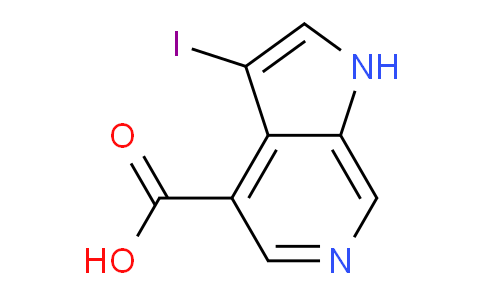 CAS No. 1190320-30-9, 3-Iodo-1H-pyrrolo[2,3-c]pyridine-4-carboxylic acid