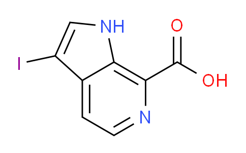 CAS No. 1190310-28-1, 3-Iodo-1H-pyrrolo[2,3-c]pyridine-7-carboxylic acid