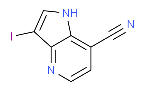 CAS No. 1190319-05-1, 3-Iodo-1H-pyrrolo[3,2-b]pyridine-7-carbonitrile