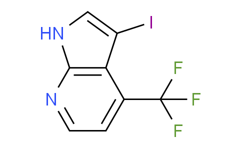 CAS No. 1190320-56-9, 3-Iodo-4-(trifluoromethyl)-1H-pyrrolo[2,3-b]pyridine