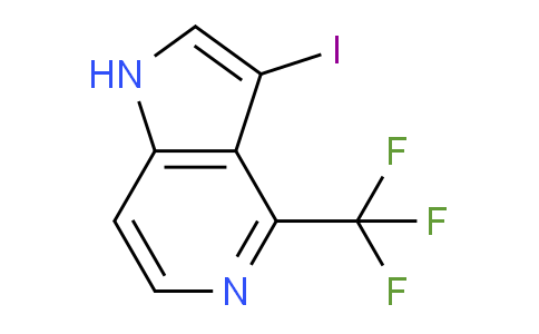 CAS No. 1190313-20-2, 3-Iodo-4-(trifluoromethyl)-1H-pyrrolo[3,2-c]pyridine