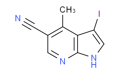CAS No. 1190313-13-3, 3-Iodo-4-methyl-1H-pyrrolo[2,3-b]pyridine-5-carbonitrile