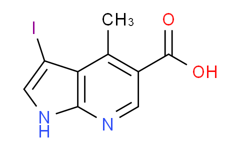 CAS No. 1190316-72-3, 3-Iodo-4-methyl-1H-pyrrolo[2,3-b]pyridine-5-carboxylic acid
