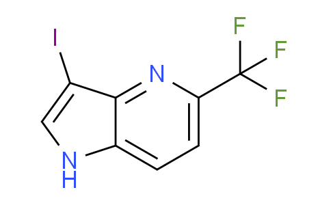 CAS No. 1190320-21-8, 3-Iodo-5-(trifluoromethyl)-1H-pyrrolo[3,2-b]pyridine