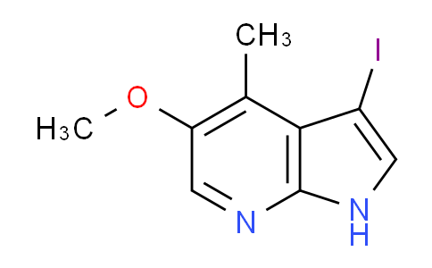CAS No. 1190322-76-9, 3-Iodo-5-methoxy-4-methyl-1H-pyrrolo[2,3-b]pyridine