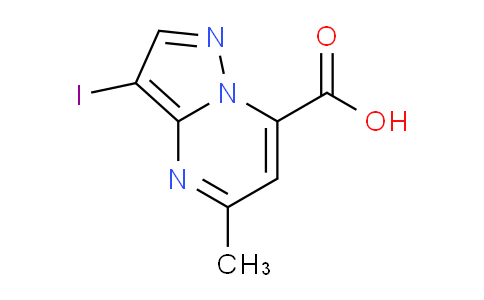 CAS No. 1458593-85-5, 3-Iodo-5-methylpyrazolo[1,5-a]pyrimidine-7-carboxylic acid