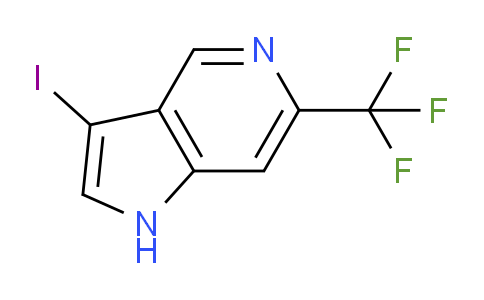 CAS No. 1190315-69-5, 3-Iodo-6-(trifluoromethyl)-1H-pyrrolo[3,2-c]pyridine