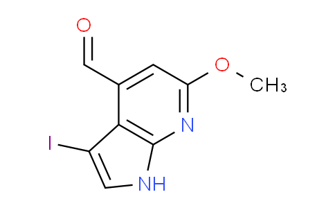 CAS No. 1190312-11-8, 3-Iodo-6-methoxy-1H-pyrrolo[2,3-b]pyridine-4-carbaldehyde