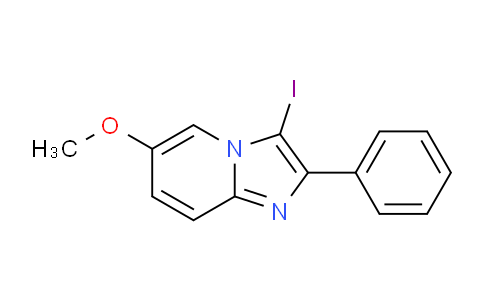 CAS No. 869583-79-9, 3-Iodo-6-methoxy-2-phenylimidazo[1,2-a]pyridine