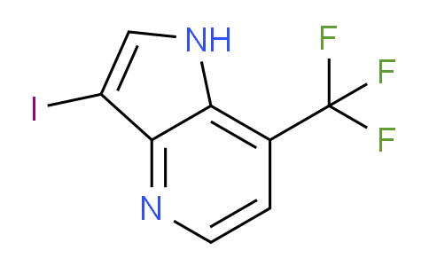 CAS No. 1190316-38-1, 3-Iodo-7-(trifluoromethyl)-1H-pyrrolo[3,2-b]pyridine