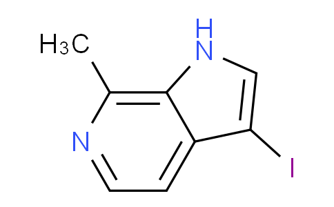 CAS No. 1190316-47-2, 3-Iodo-7-methyl-1H-pyrrolo[2,3-c]pyridine