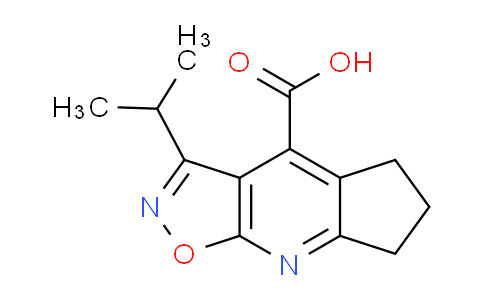 CAS No. 1263215-46-8, 3-Isopropyl-6,7-dihydro-5H-cyclopenta[b]isoxazolo[4,5-e]pyridine-4-carboxylic acid