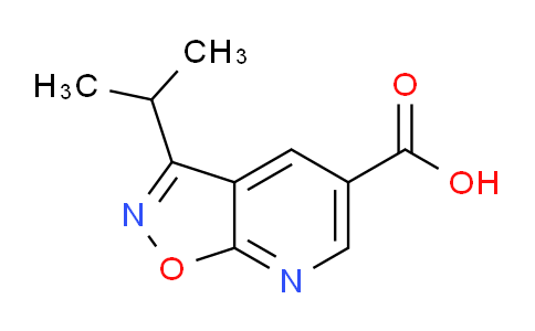CAS No. 923205-85-0, 3-Isopropylisoxazolo[5,4-b]pyridine-5-carboxylic acid