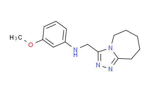 CAS No. 750614-22-3, 3-Methoxy-N-((6,7,8,9-tetrahydro-5H-[1,2,4]triazolo[4,3-a]azepin-3-yl)methyl)aniline