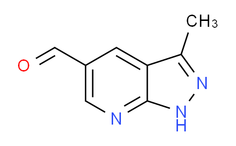 CAS No. 885223-66-5, 3-Methyl-1H-pyrazolo[3,4-b]pyridine-5-carbaldehyde