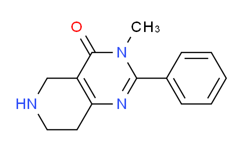 CAS No. 1708013-16-4, 3-Methyl-2-phenyl-5,6,7,8-tetrahydropyrido[4,3-d]pyrimidin-4(3H)-one