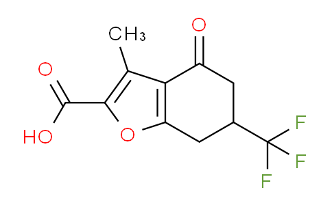 CAS No. 1420794-93-9, 3-Methyl-4-oxo-6-(trifluoromethyl)-4,5,6,7-tetrahydrobenzofuran-2-carboxylic acid