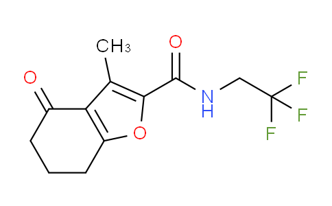 CAS No. 1355174-25-2, 3-Methyl-4-oxo-N-(2,2,2-trifluoroethyl)-4,5,6,7-tetrahydrobenzofuran-2-carboxamide