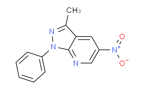 CAS No. 98157-52-9, 3-Methyl-5-nitro-1-phenyl-1H-pyrazolo[3,4-b]pyridine