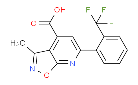 924383-70-0 | 3-Methyl-6-(2-(trifluoromethyl)phenyl)isoxazolo[5,4-b]pyridine-4-carboxylic acid