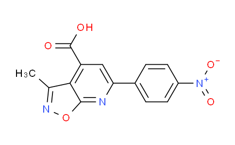 CAS No. 938018-07-6, 3-Methyl-6-(4-nitrophenyl)isoxazolo[5,4-b]pyridine-4-carboxylic acid