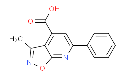 CAS No. 923884-15-5, 3-Methyl-6-phenylisoxazolo[5,4-b]pyridine-4-carboxylic acid