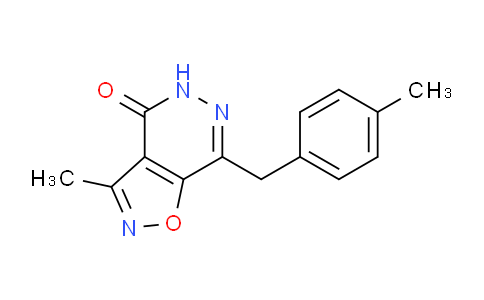 CAS No. 1309666-16-7, 3-Methyl-7-(4-methylbenzyl)isoxazolo[4,5-d]pyridazin-4(5H)-one