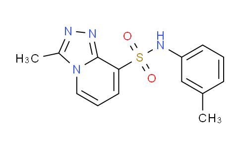 CAS No. 1291487-11-0, 3-Methyl-N-(m-tolyl)-[1,2,4]triazolo[4,3-a]pyridine-8-sulfonamide