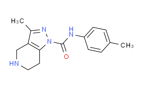 CAS No. 1956386-23-4, 3-Methyl-N-(p-tolyl)-4,5,6,7-tetrahydro-1H-pyrazolo[4,3-c]pyridine-1-carboxamide