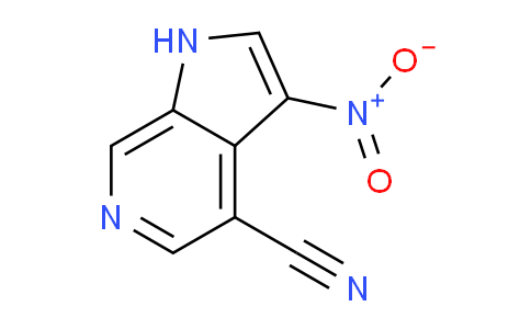 CAS No. 1190320-14-9, 3-Nitro-1H-pyrrolo[2,3-c]pyridine-4-carbonitrile