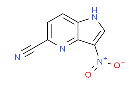 CAS No. 1190318-29-6, 3-Nitro-1H-pyrrolo[3,2-b]pyridine-5-carbonitrile